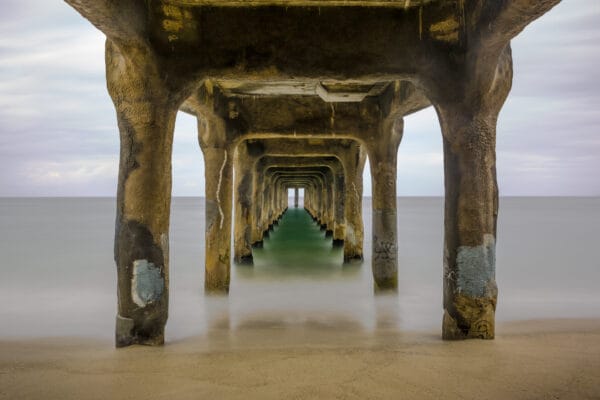 Underneath the Manhattan Beach Pier