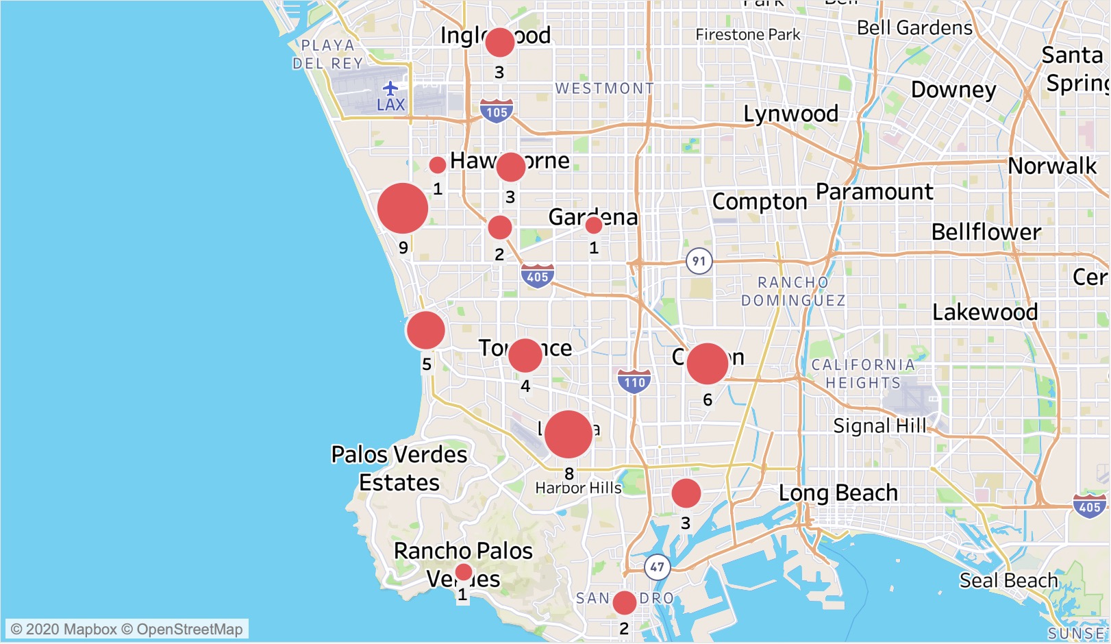 South Bay now has 44 confirmed COVID-19 cases; LA County totals 536, two more deaths