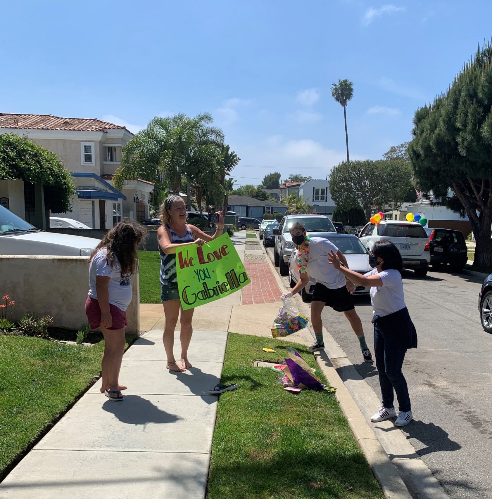 Student Drive-bys Bring Smiles to Families