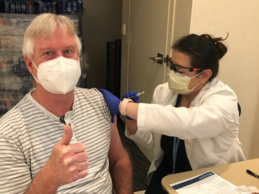 William Kim MD in face mask