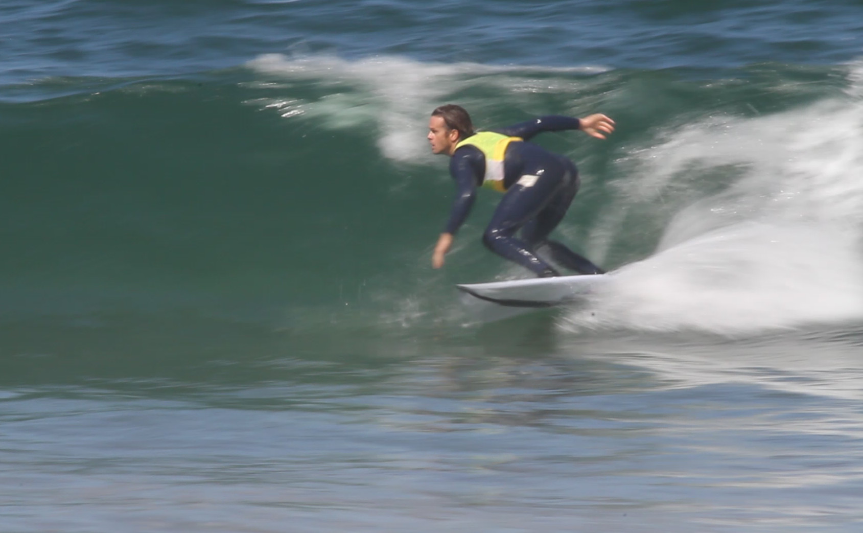 Longboard duel at the Hermosa Beach Pier