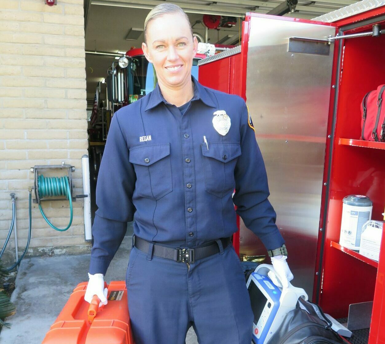Goal setting firefighter Erin Regan