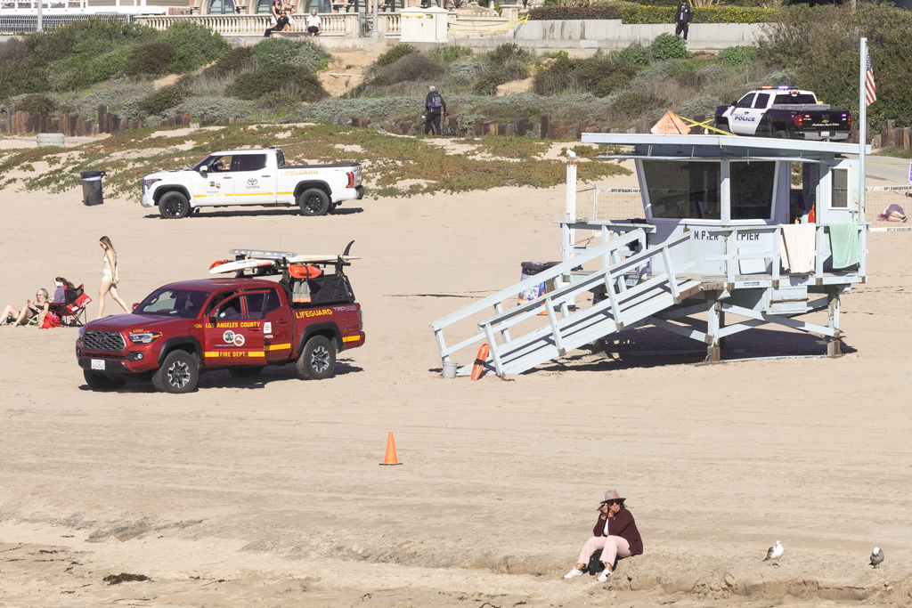 Woman found on beach, near water’s edge, by Manhattan Beach Pier
