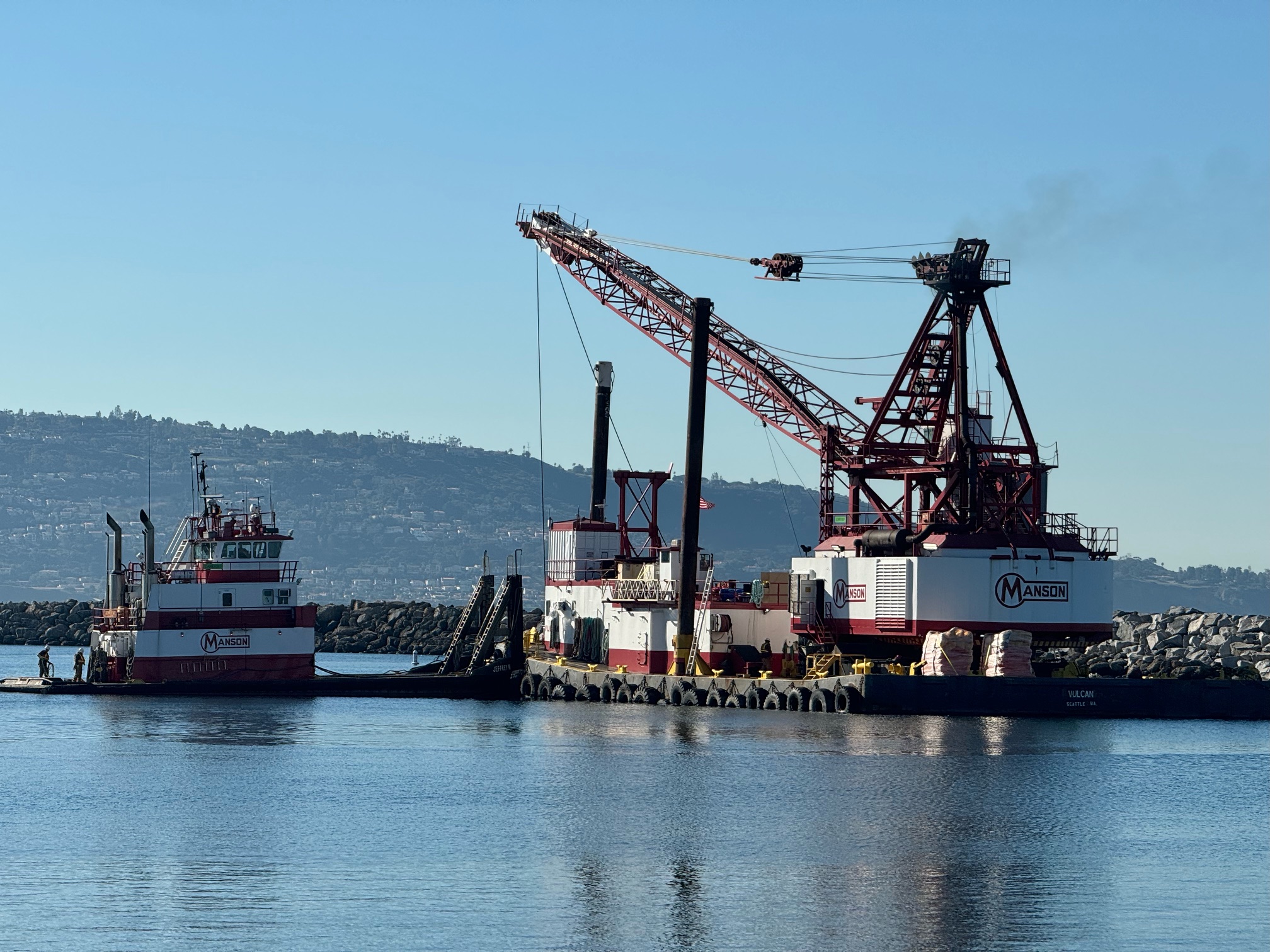 Harbor dredging