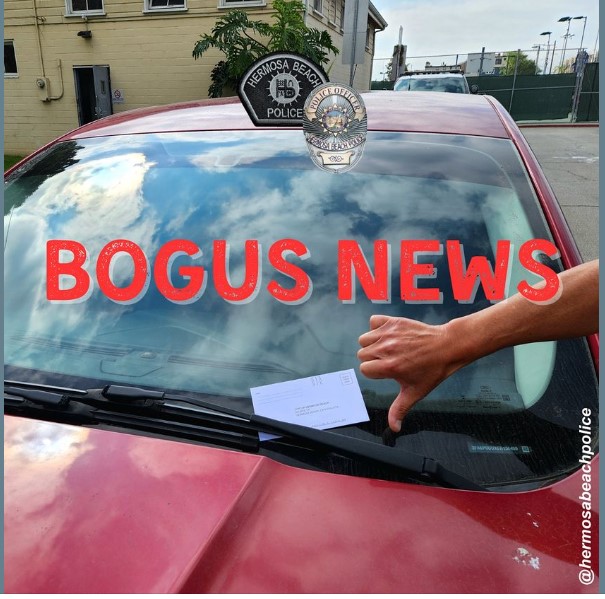 SweeperGate ‘Bogus News,’ no sweeper ticket policy change, Hermosa Beach Police say [UPDATE]