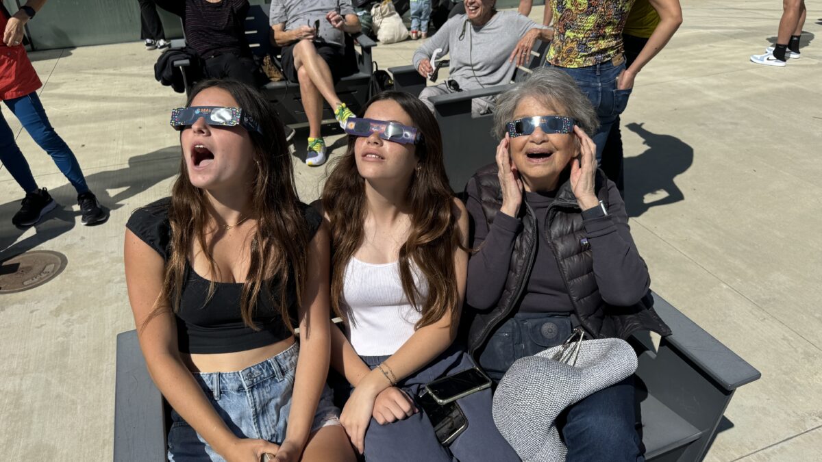Huge crowd celebrates Eclipse at Manhattan Beach Library - Easy Reader & Peninsula Magazine