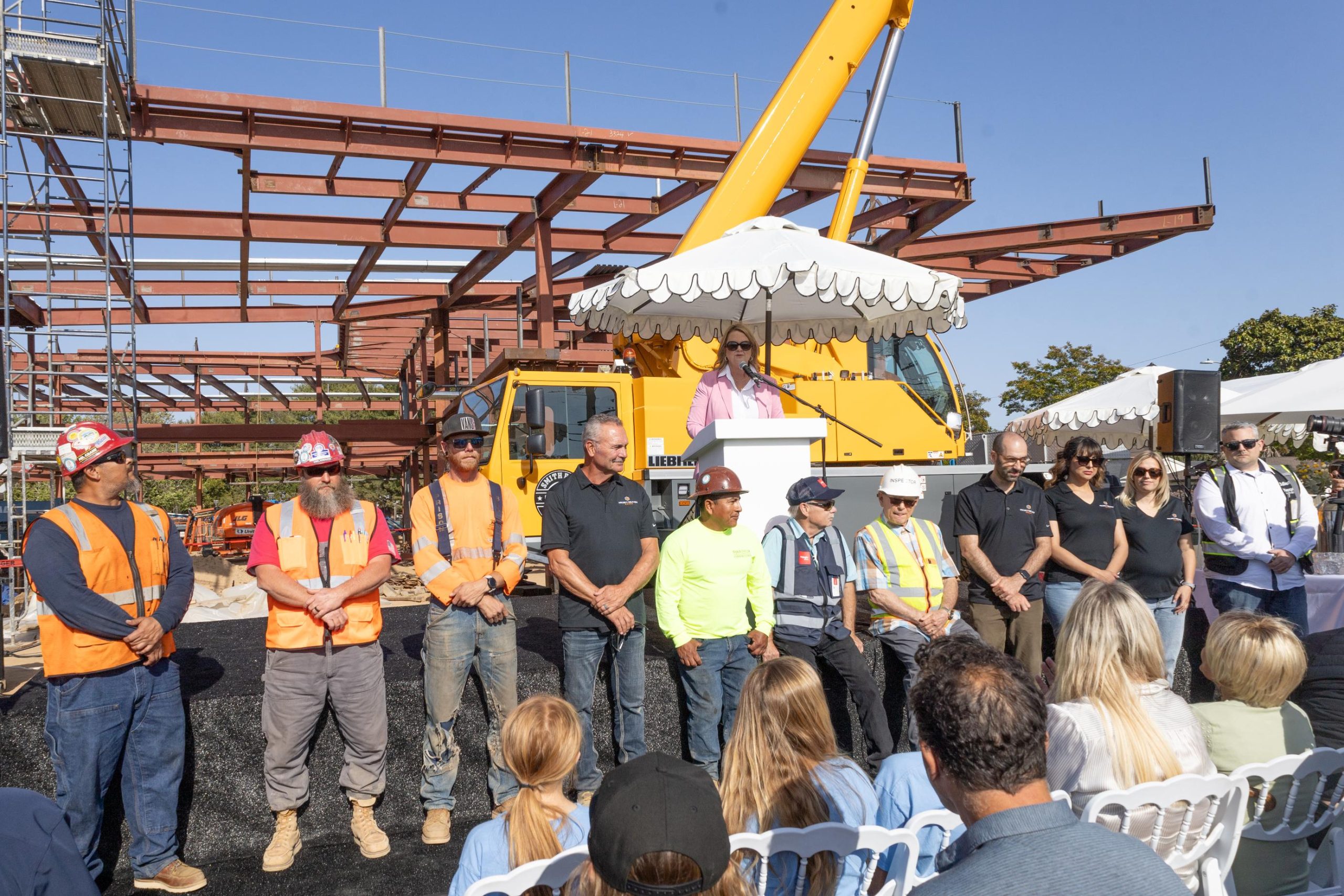 Miracle topping off ceremony on Inglewood Avenue