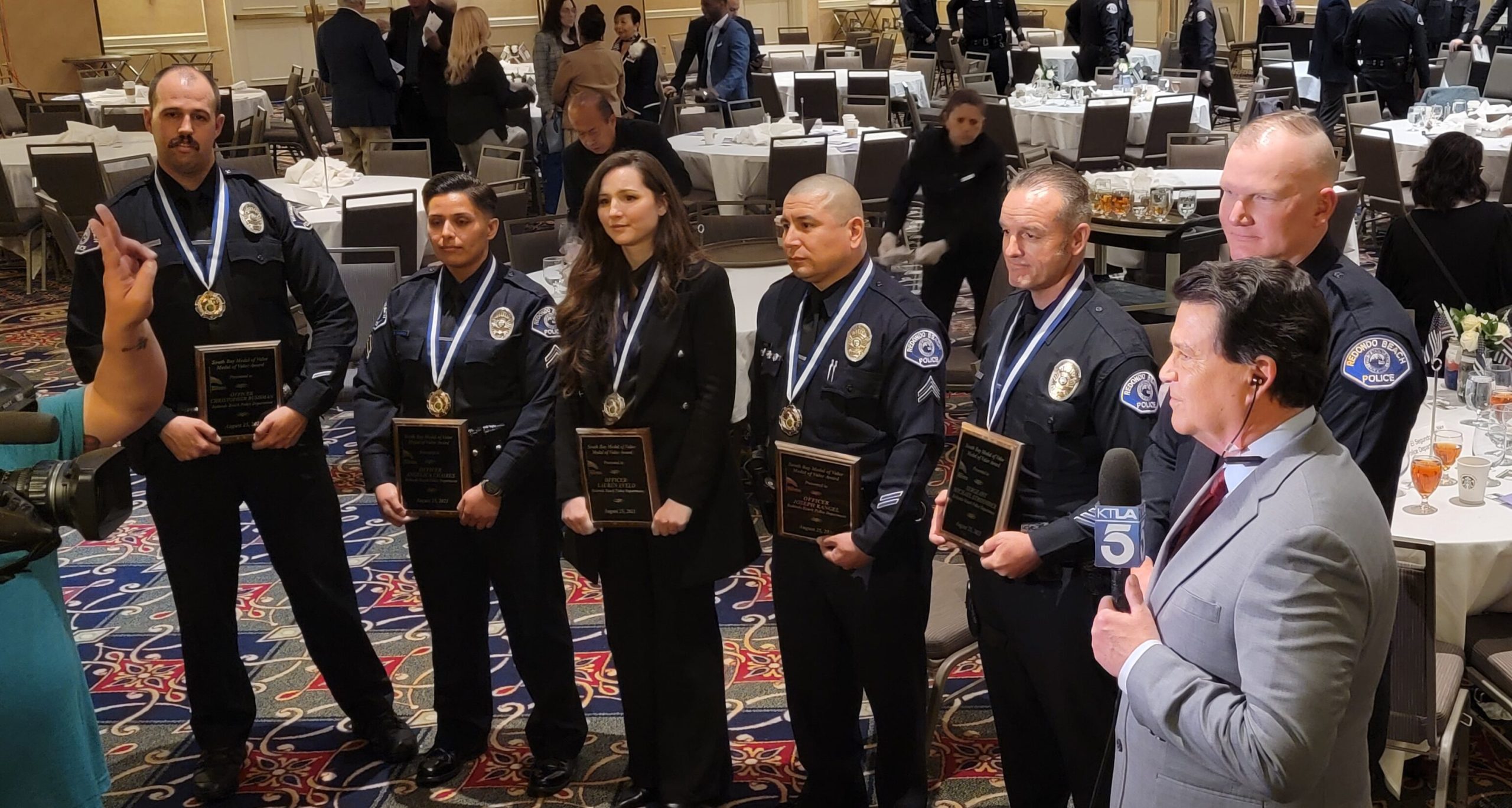 Five Redondo police officers awarded Medals of Valor