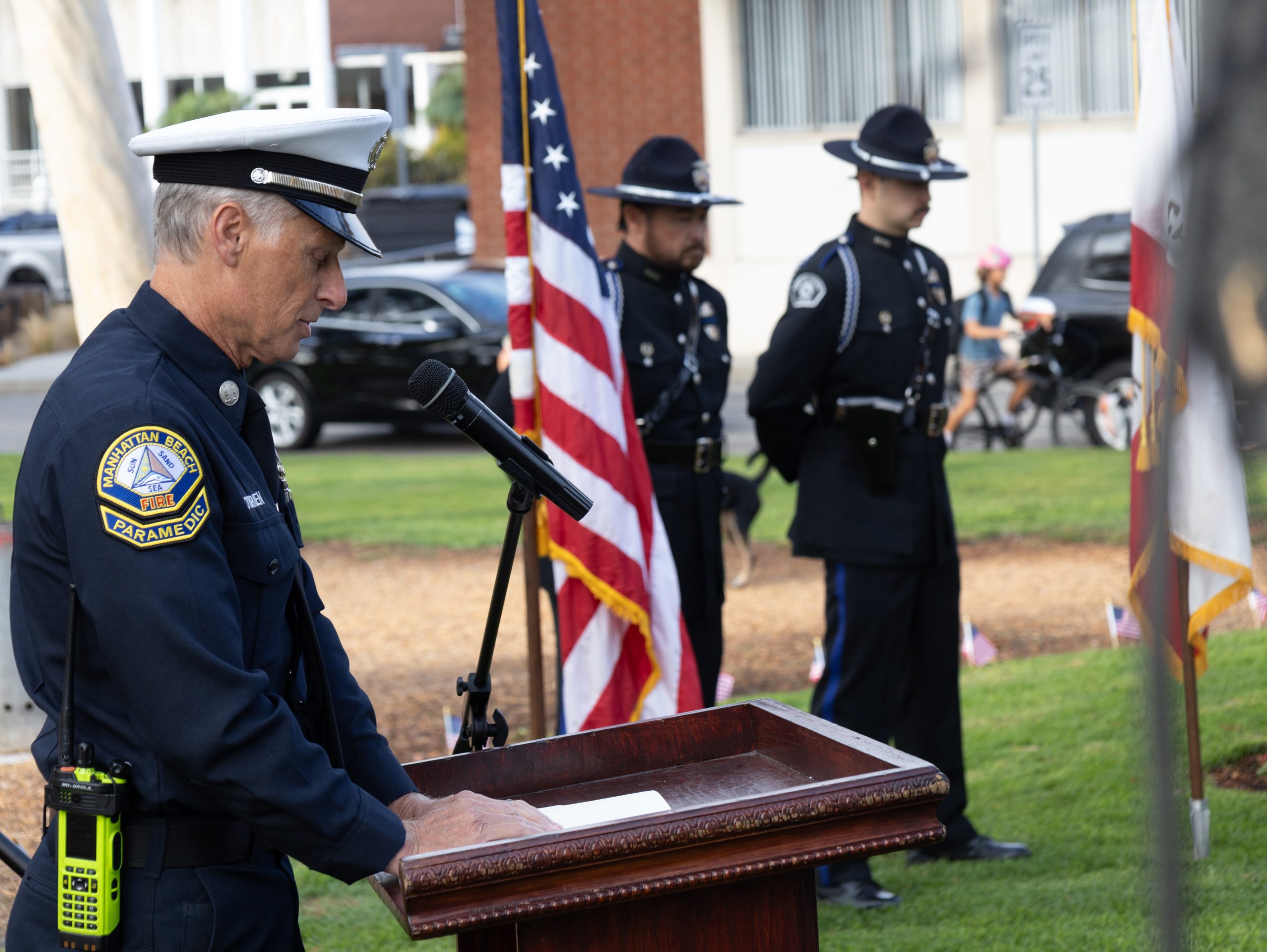 Hermosa Beach 9-11 Wreath Laying Ceremony