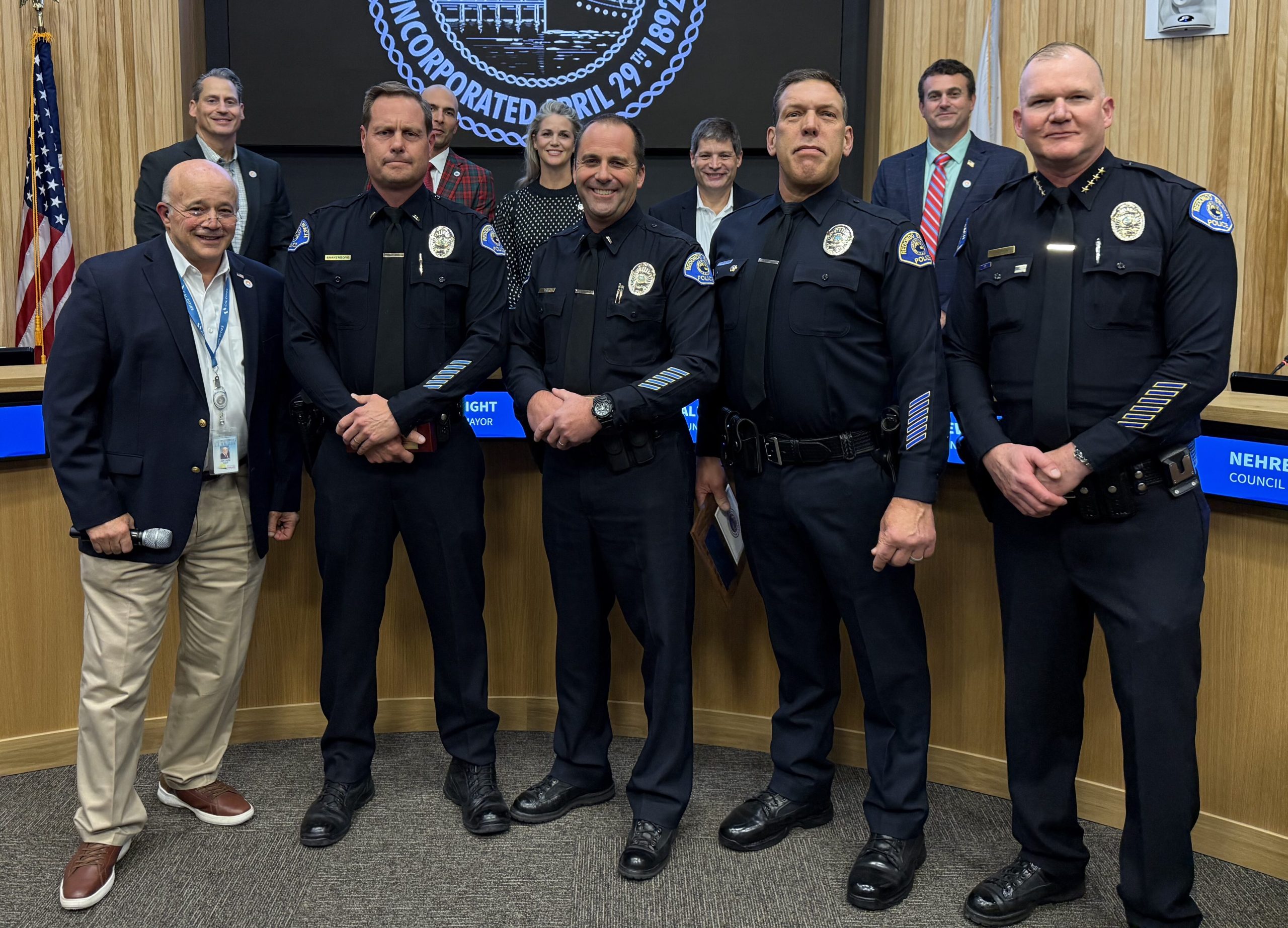 Redondo Beach honors three police officers at retirement