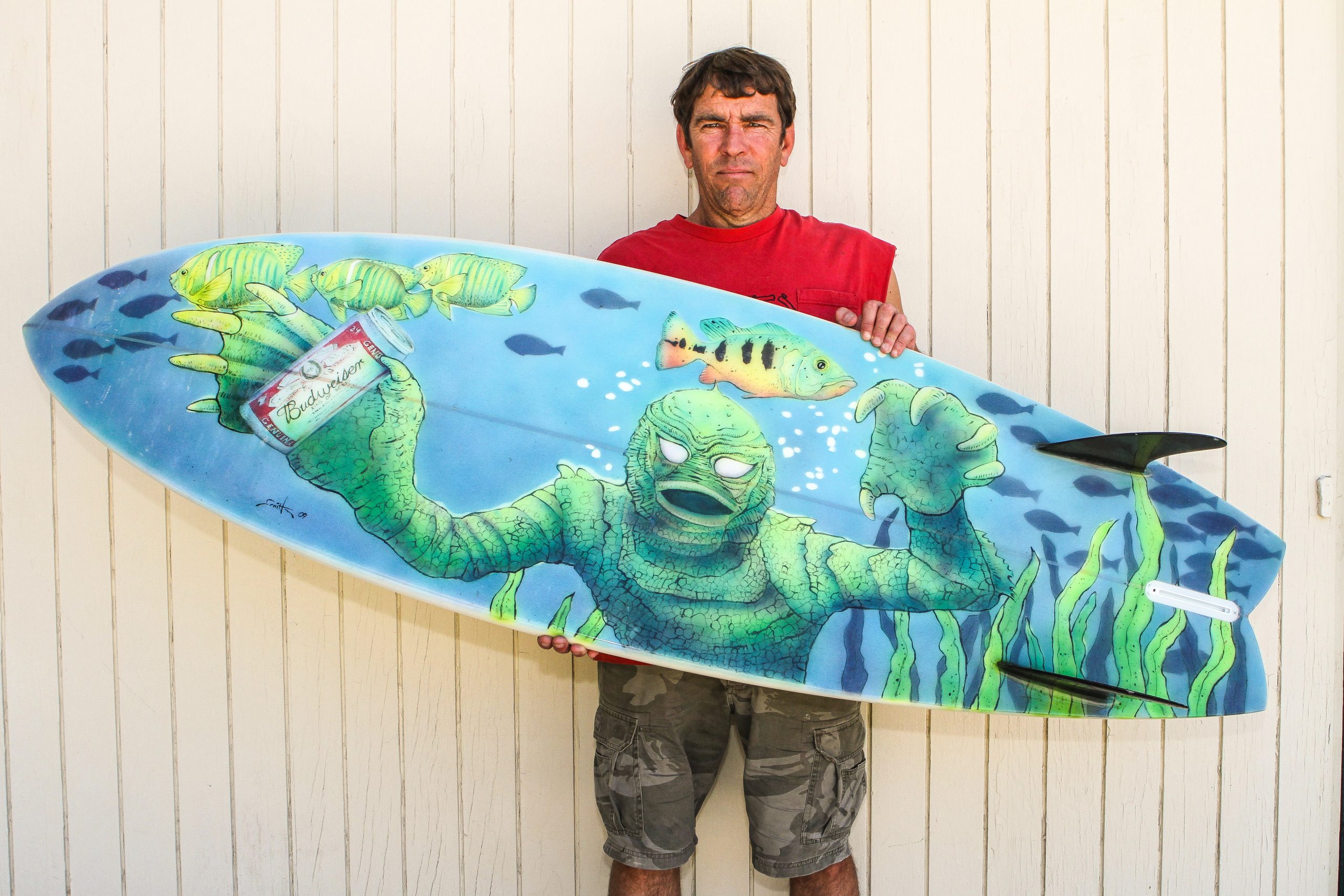 Surf punk artist Lance Smith exhibits at Easy Reader in Hermosa Beach