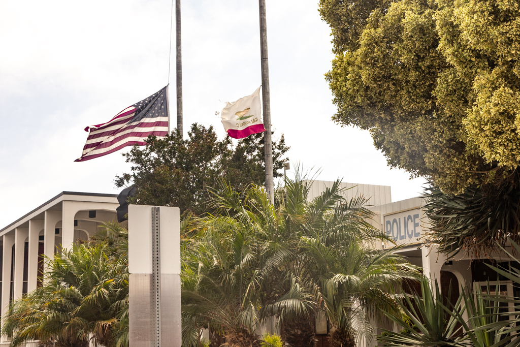 Hermosa Beach flags at half-staff in memory of political activist Charlie Kirk