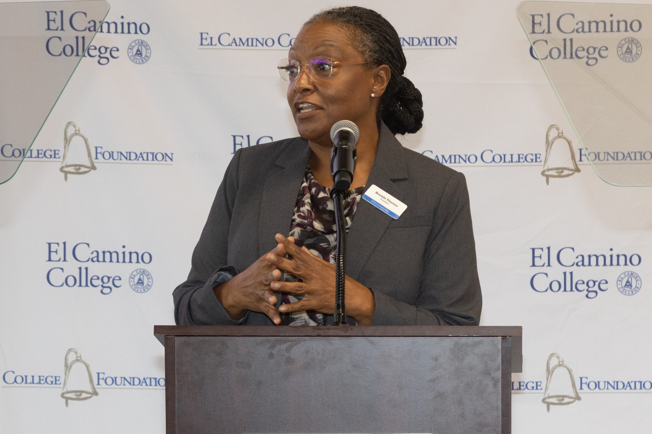 El Camino College President Dr. Brenda Thames announces AI degree