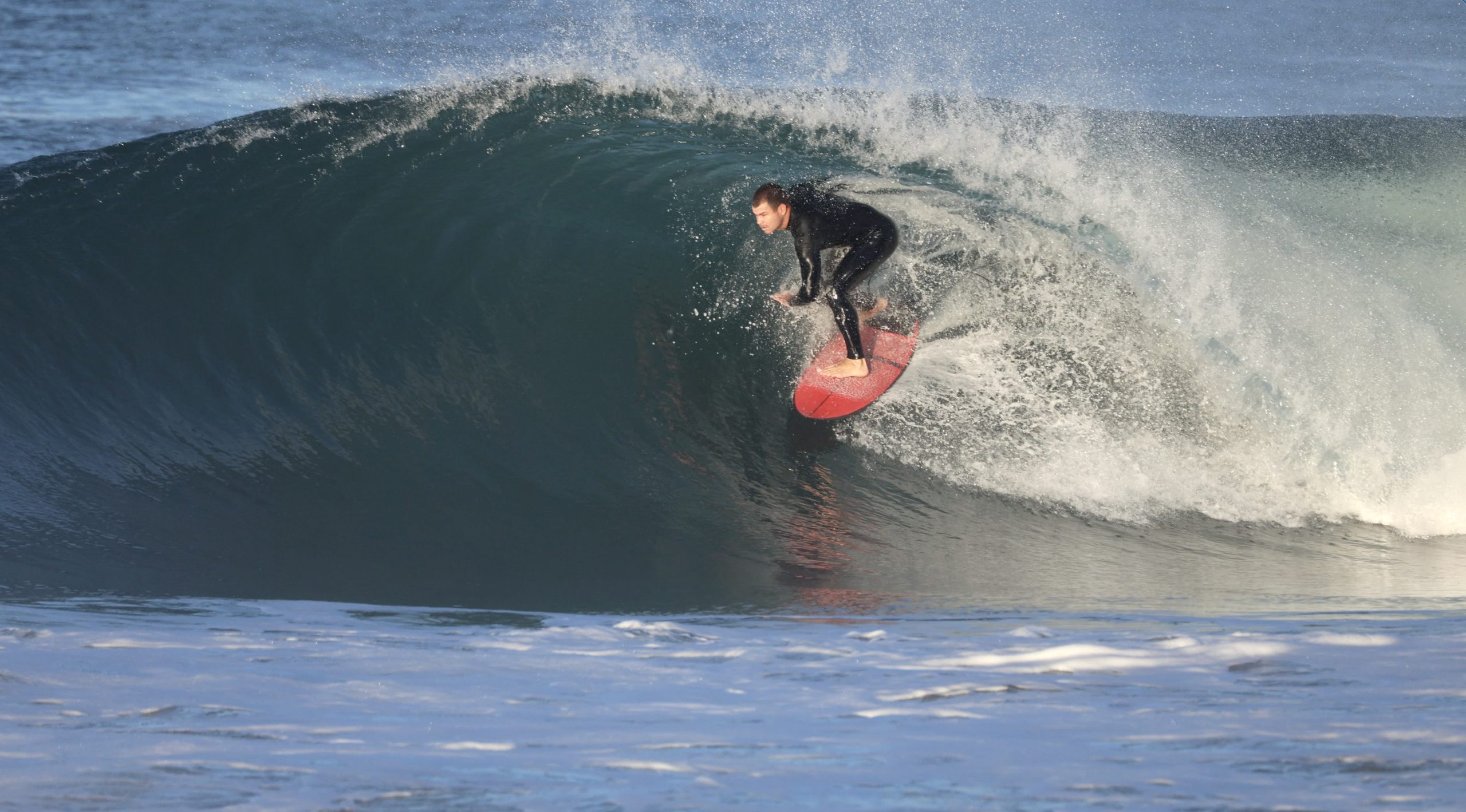 Silva and friends charge 16th Street Hermosa Beach ‘slab’ waves