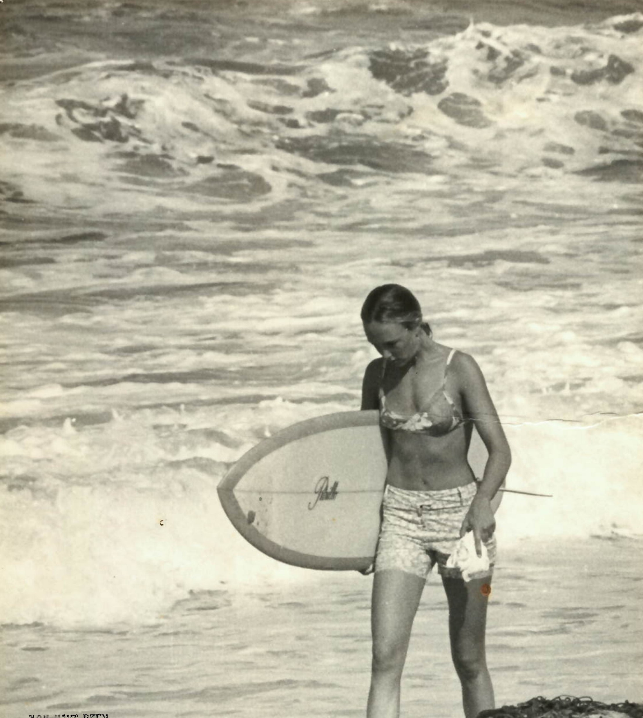 Surfing with the guys: Laurie Wilson’s aggressive style earned her a place in the lineup among the top surfers, of either sex